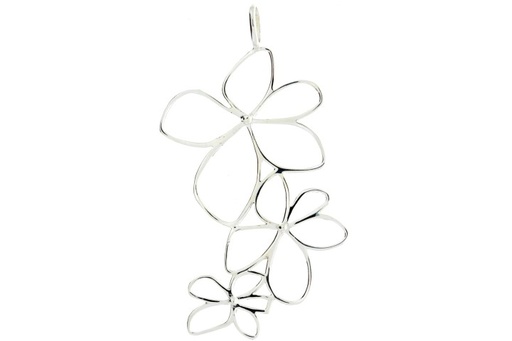 [0700200000PL] Silver 925 pendant flower