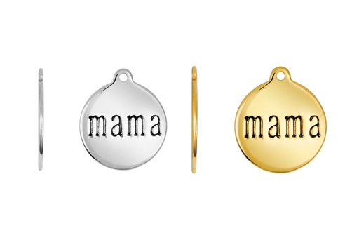 Placa plata 925 mama