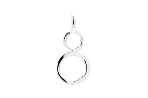 [0776400000PL] Colgante plata 925 dos circulos 