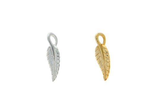 Silver 925 leaf charm