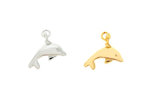 Colgante charm plata 925 delfin