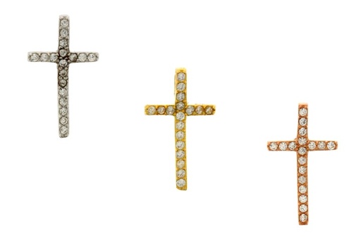 Silver 925 pendant cz cross