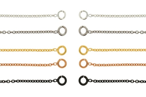 Silver 925 two rings open chain