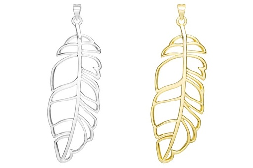 Silver 925 leaf pendant