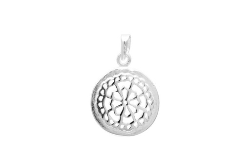 [0846600000PL] Silver 925 pendant circle with pattern