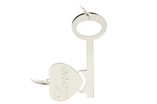 [0856200000PL] Silver 925 two in love pendant