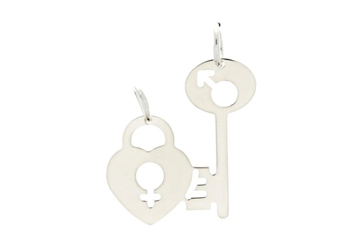 [0856300000PL] Silver 925 two in love pendant