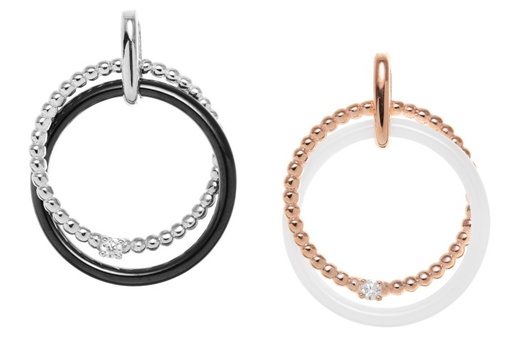 Colgante plata 925 ceramica con zirconita 