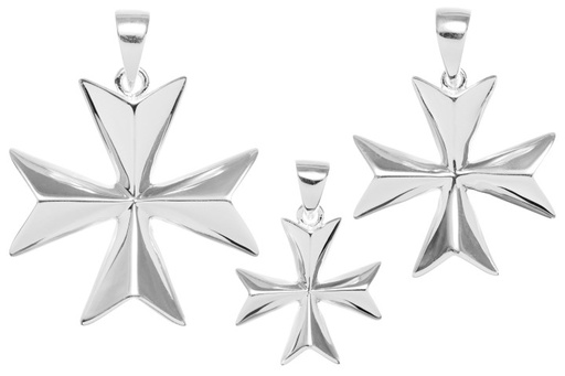 [089440LL00PL] Silver 925 maltesse cross pendant
