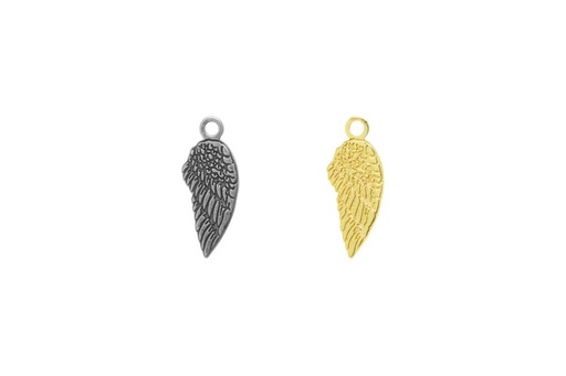 Pendant charm silver 925 wing