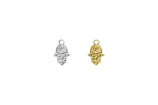 Colgante charm plata 925 mano de fatima 