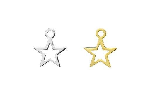 Colgante charm plata 925 estrella 