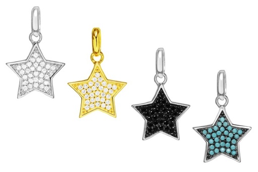 Colgante plata 925 zirconita estrella 