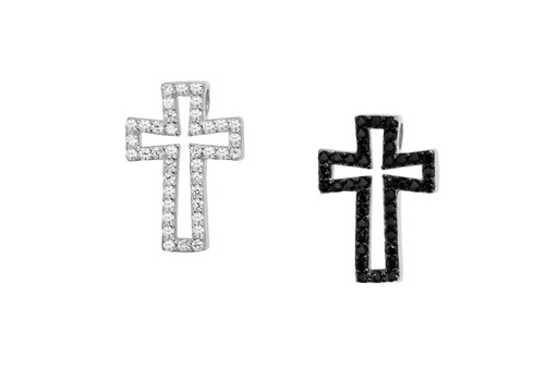 Silver 925 pendant cz cross