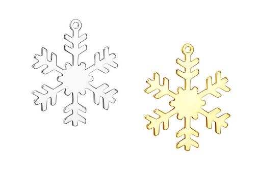 Colgante charm plata 925 nieve 