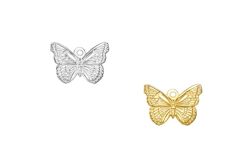 Colgante charm plata 925 mariposa