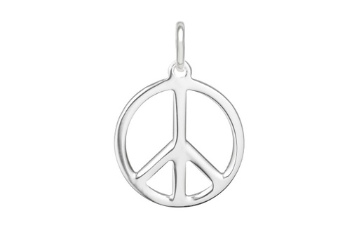 [0970700000PL] Colgante plata 925 simbolo paz 