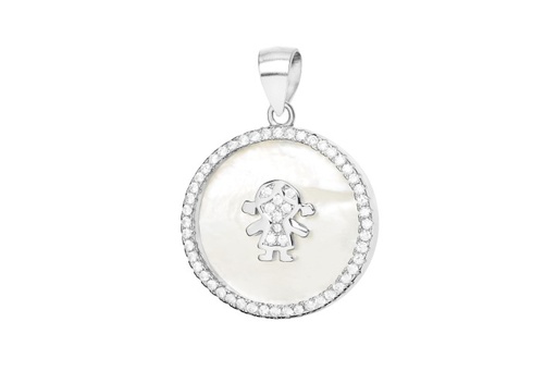 [099300001ZNA] Silver 925 pendant cz mop