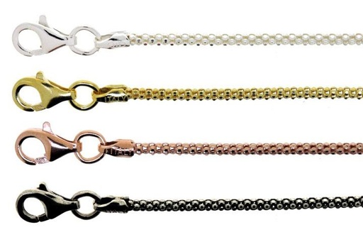 Round korean chain 130 60cm sterling silver