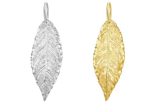 [1010600000PL] Colgante charm plata 925 hoja 