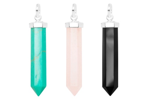 Colgante plata 925  prisma 