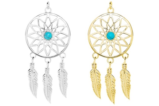 Silver 925 turquoise pendant