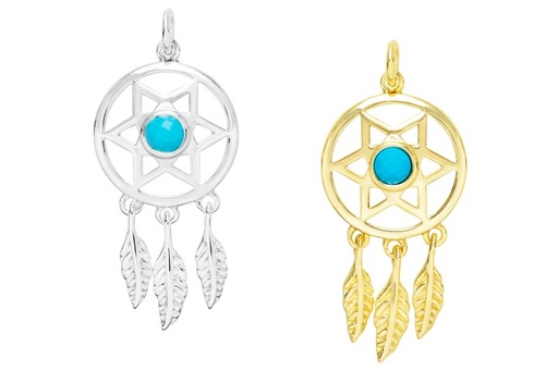 Silver 925 turquoise pendant