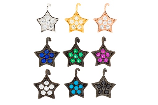 Colgante charm plata 925 estrella