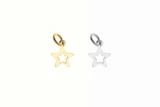 Colgante charm plata 925 estrella 