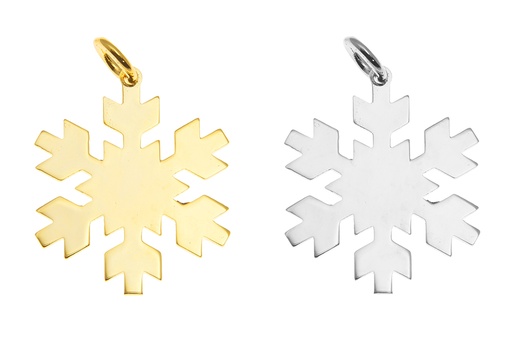 Colgante plata 925  copo de nieve 