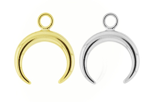 Colgante charm plata 925 cuerno 