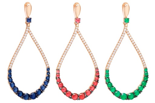 Pendant cz silver 925