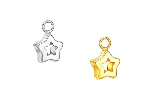 Silver 925 star pendant charm