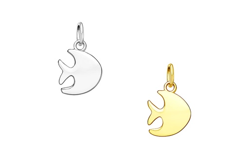Silver 925 fish pendant charm