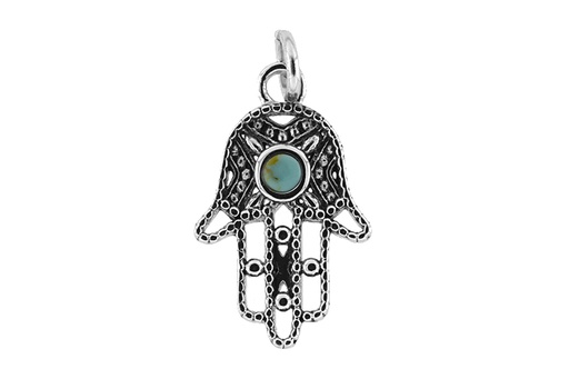 [119640006GTU] Silver 925 hand of fatima pendant