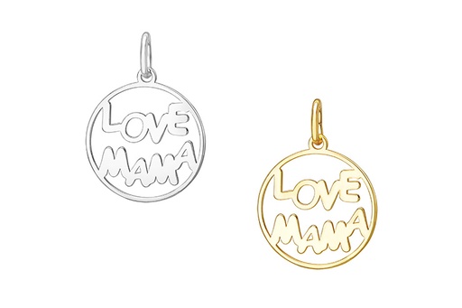 Colgante charm plata 925 love mama