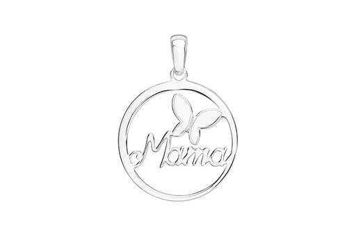 [1204400000PL] Colgante plata 925 mama mariposa 