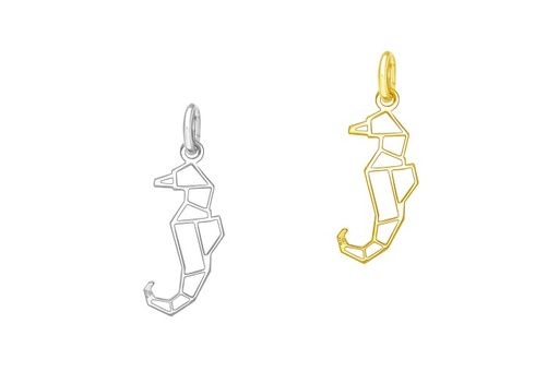 Silver 925 origami pendant