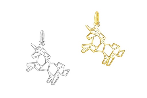 Silver 925 origami pendant