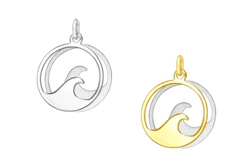 Silver 925 wave pendant