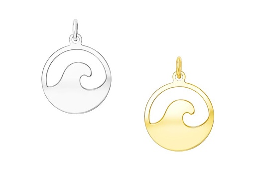 Silver 925 wave pendant