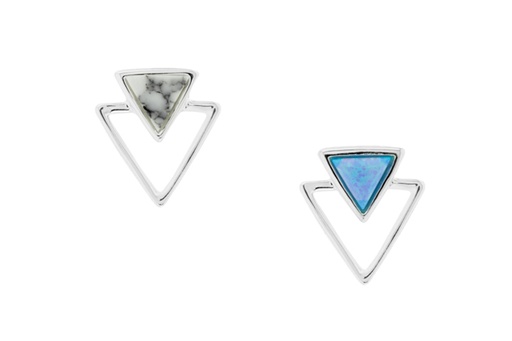 Silver 925 howlite&opalo pendant