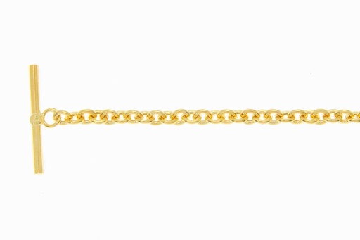 Cadena plata 925 forzada hueca 100 cierre t