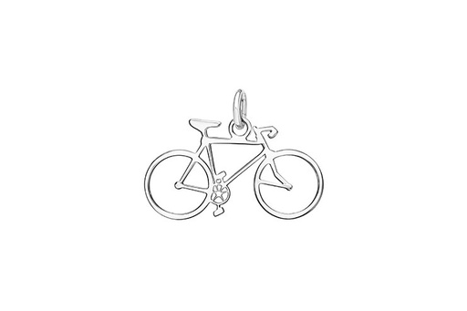[1270900000PL] Colgante charm plata 925 bicicleta