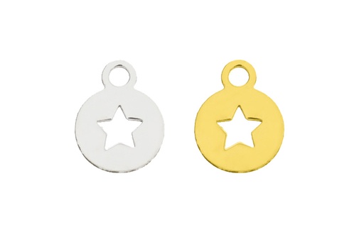 Colgante charm plata 925 estrella