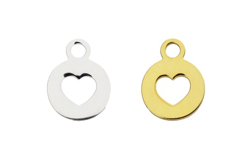 Colgante charm plata 925 corazón