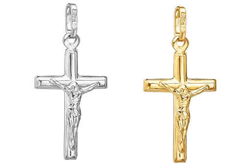 Cruz plata 925 con cristo