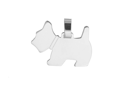 [1283300000PL] Colgante plata 925 terrier 