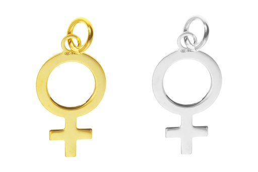 Colgante plata 925 símbolo femenino