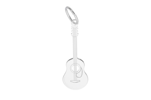 [1294200000PL] Colgante charm plata 925 guitarra española 